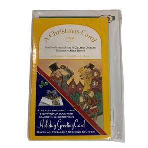A Christmas Carol New Pop-Up Book Illustrated 14 Pages Card Stocking Stuffer